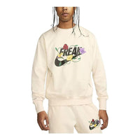 Nike Giannis Graphic Basketball Crew Long Sleeve Sweatshirt 'Beige' FJ9558-110