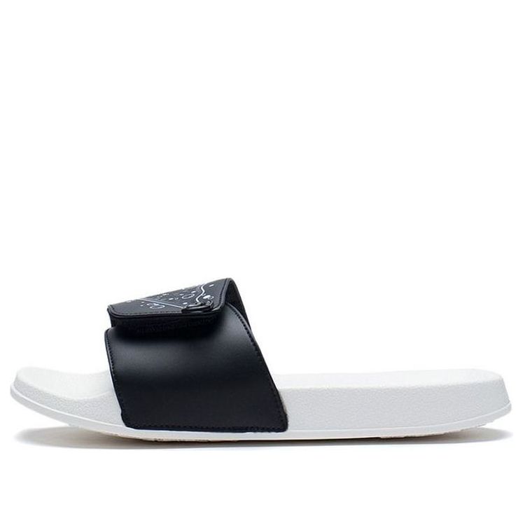 Li-Ning Slipper Slides 'Black White' AGAS001-1