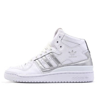 (WMNS) adidas originals Forum Mid 'Refined White/Metallic Silver' D98182