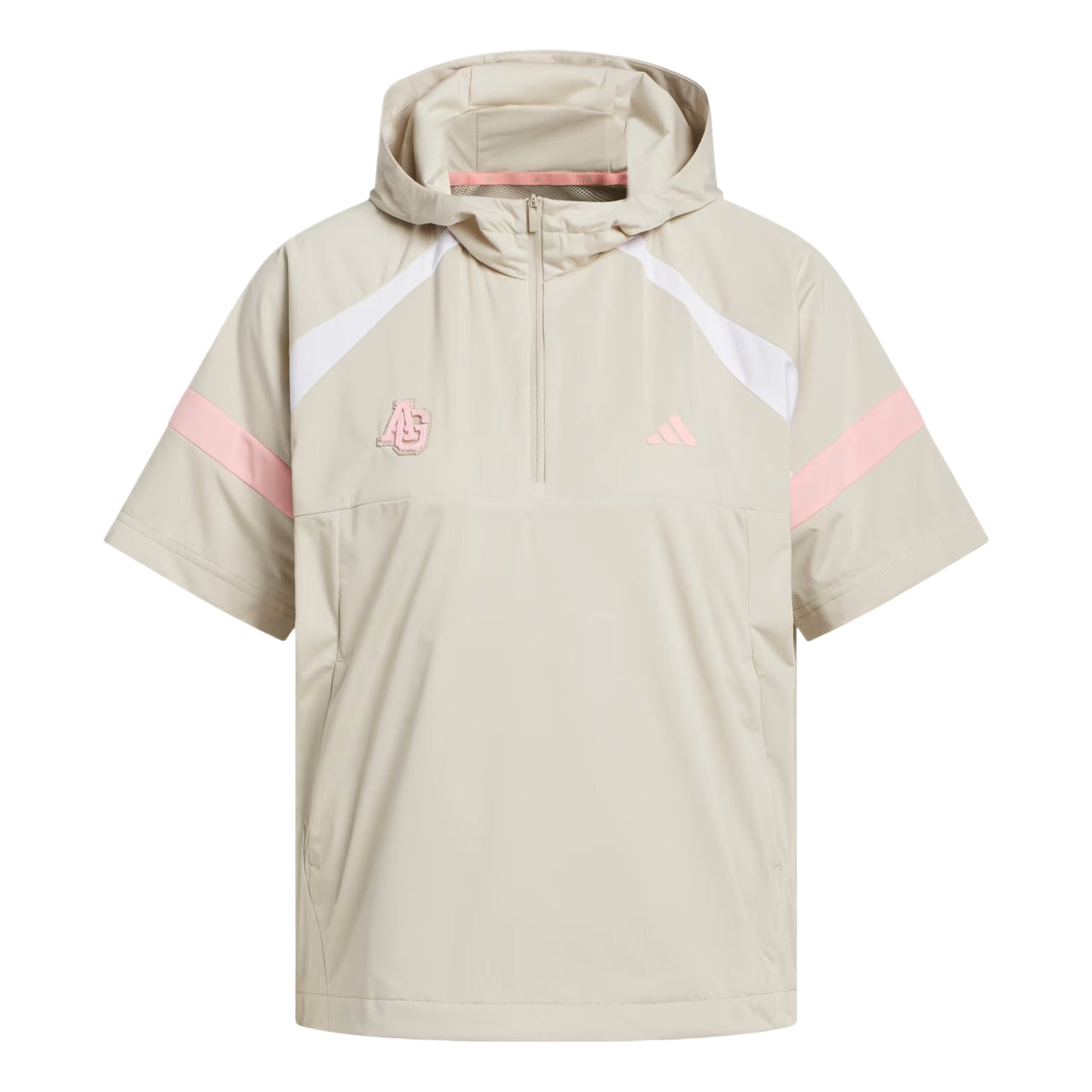 (WMNS) adidas Half-Zip Hooded Anorak Jacket Asia Sizing 'Khaki Three' KG2173