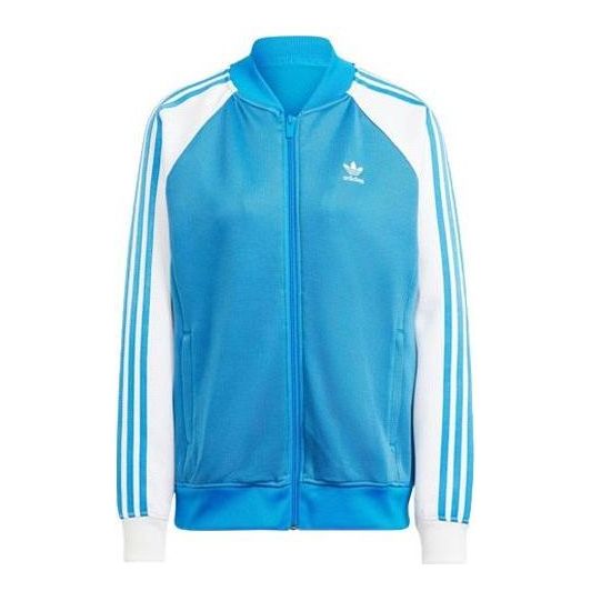 (WMNS) adidas Adicolor Classics Oversized SST Track Jacket Asia Sizing 'Blue White' II0718