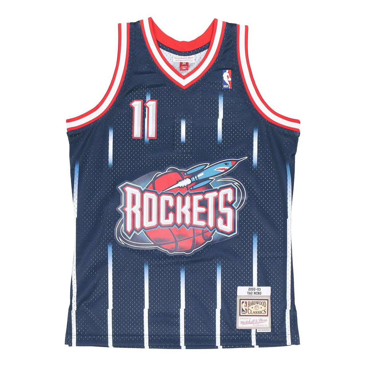 قميص Mitchell & Ness NBA Swingman "Houston Rockets - Yao Ming 2002/03" SMJYGS18174-HRONAVY02YMI