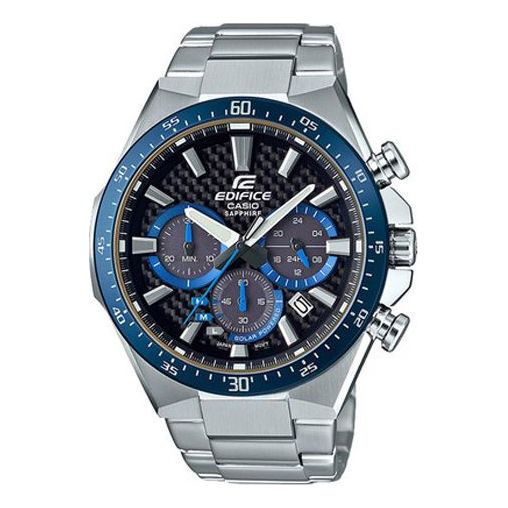 CASIO Waterproof EDIFICE Sapphire Crystal Solar Powered Mens Silver Analog EFS-S520CDB-1BUPRD