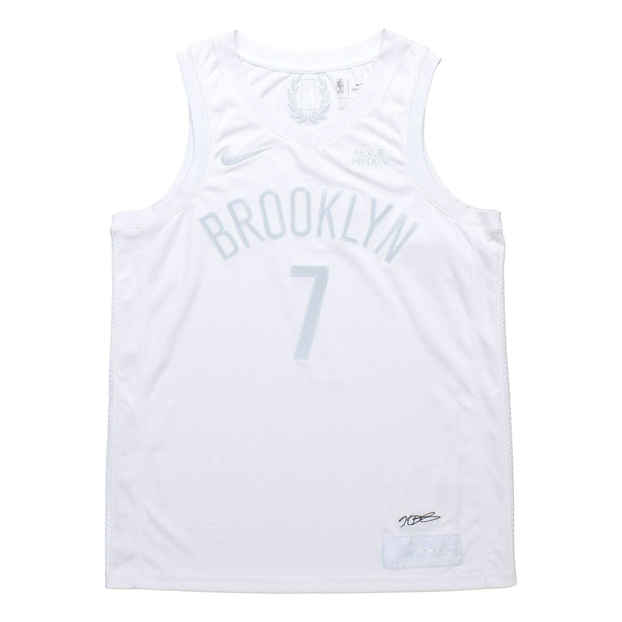 قميص كرة السلة NBA للرجال من Nike Kevin Durant 20 Swingmen Jersey Basket Pria White CW7449-100