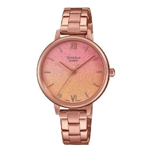 (WMNS) CASIO Analog 'Gradient Rose Gold' SHE-4548PG-4A