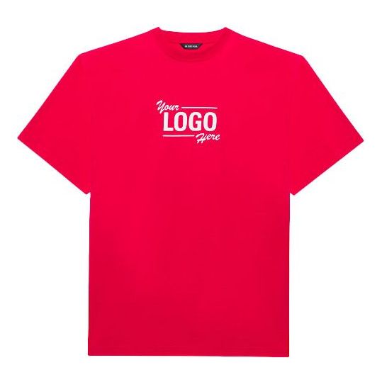 Balenciaga SS21 Alphabet Printing Short Sleeve Unisex Red 651795TKV816295