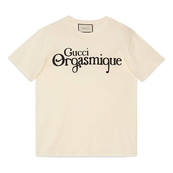 Gucci French Letter Round Neck For Men Gray White 548334-XJCKZ-9232