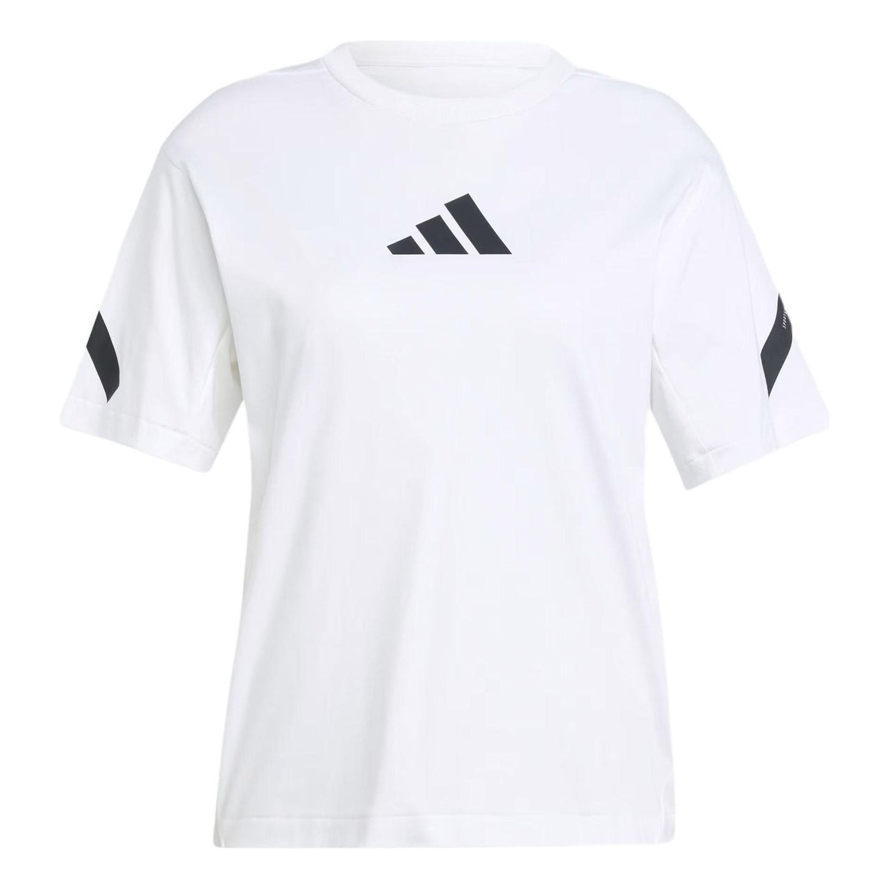 (WMNS) adidas Z.N.E. T-Shirt Asia Sizing 'White Black' JE7857