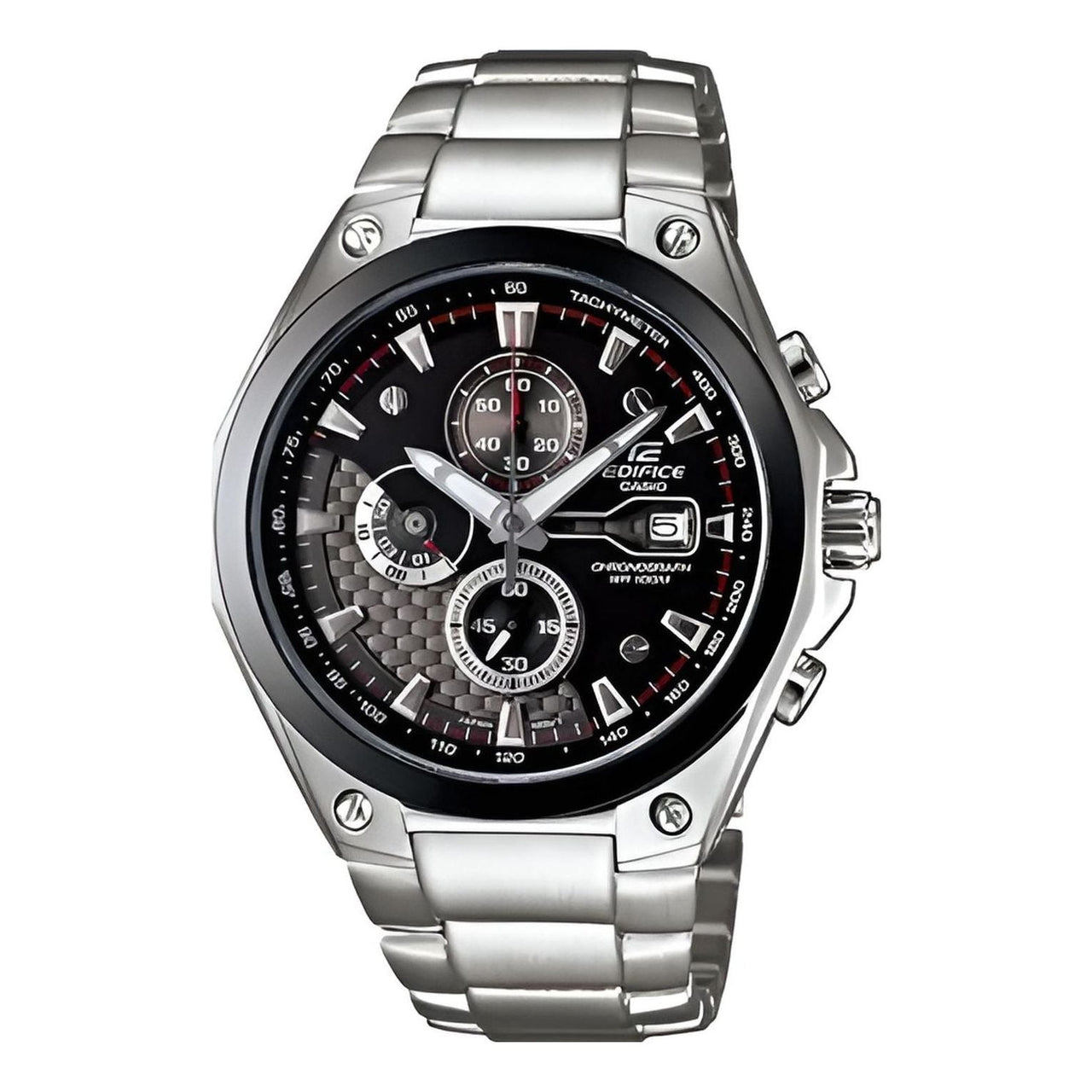 Men's CASIO Edifice Series Quartz Movement Watch Stainless Steel Strap 100 Meter Waterproof Mens EF-564D-1AV