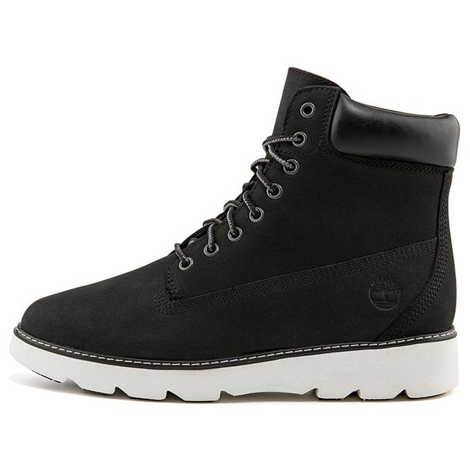 (WMNS) Timberland Keely Field 6 inch Wide-Fit Hiking Boots 'Black Nubuck' A26HQW