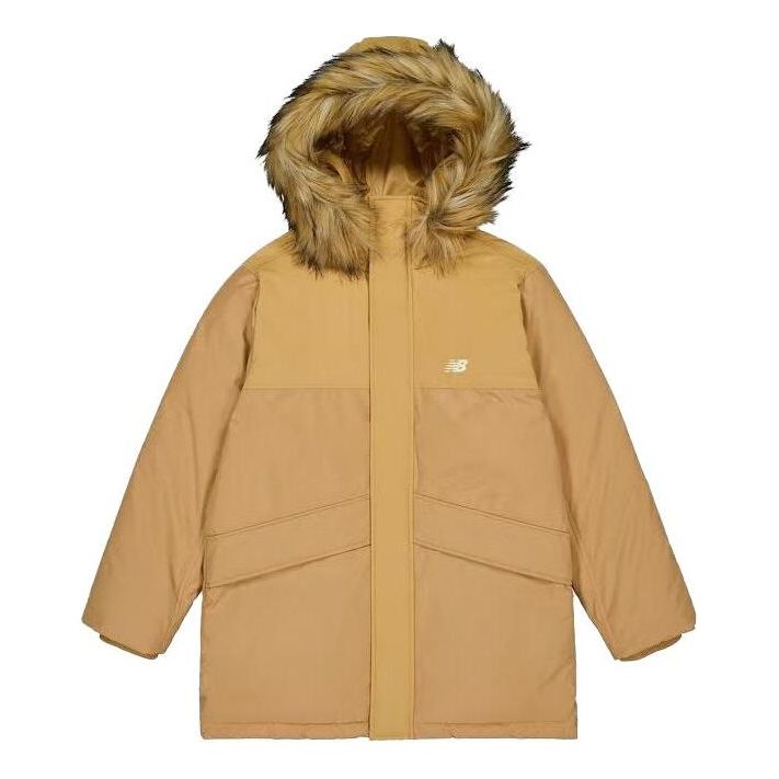 New Balance Warm Long Parka Jacket Asia Sizing 'Tan' AMJ33330-DLC