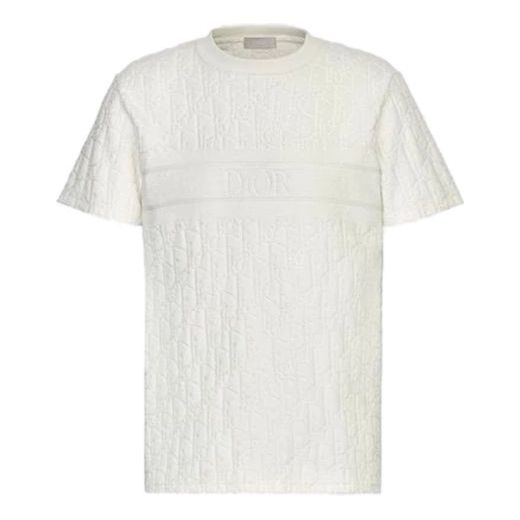 DIOR Cotton Terry Cloth Print For Men Beige 943J605E0602-C020
