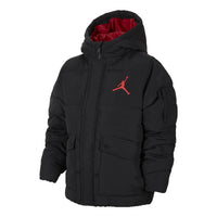 (GS) Air Jordan Air Puffer Jacket 'Black Red' FV2824-010