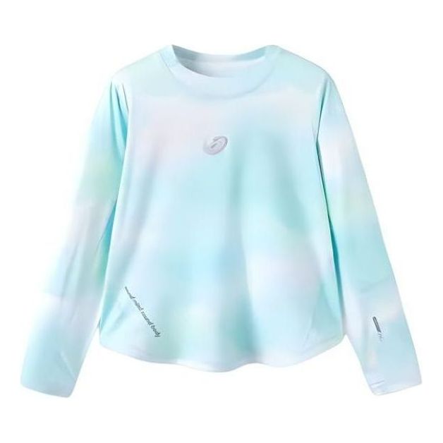 (GS) ASICS Long Sleeved Tie-Dye Sweatshirt 'Blue White' 331241004035