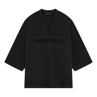 Fear of God Essentials Heavy Jersey Football T-shirt 'Jet Black' 125SP244104F