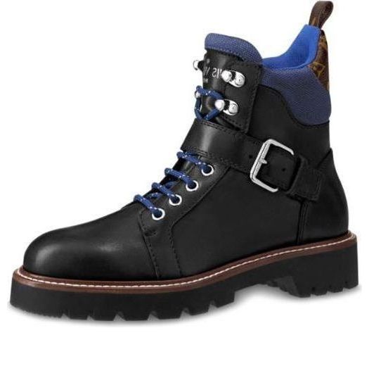 (WMNS) LOUIS VUITTON shoes Martin boots 'Blue Black' 1A5LQD