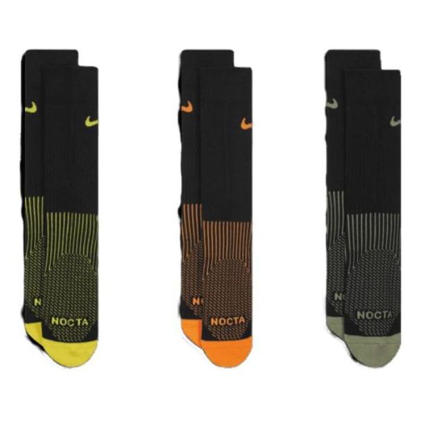 جوارب Nike x NOCTA Drake Dri-Fit Logo 3 Pack 'Multi Black' DD9240-909
