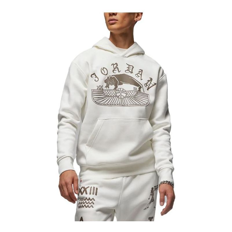 Air Jordan Artist Series by Umar Rashid Flight Fleece Pullover Hoodie 'Sail' DV7572-133