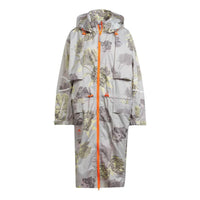 (WMNS) adidas By Stella McCartney Sportswear Long Parka Asia Sizing 'Grey Orange' IN3635