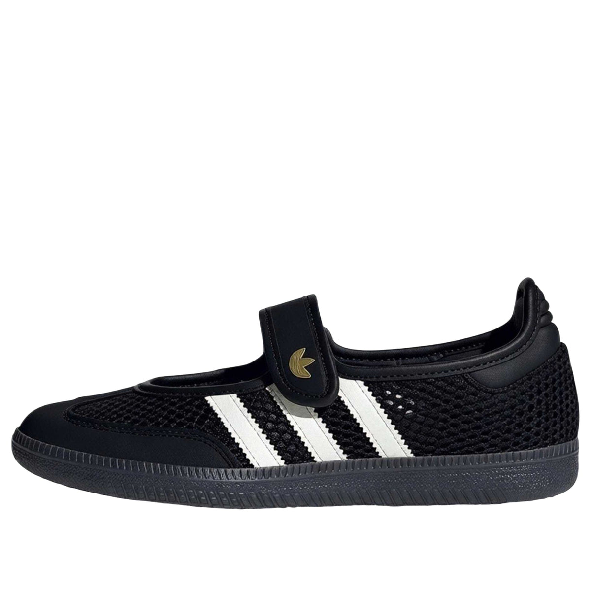 (WMNS) adidas Samba Jane 'Core Black Off White Gold Metallic' LA6830