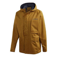 adidas Xplr 2.5L R.R J Outdoor Windproof Reflective logo Sports Hooded Jacket Yellow GL7400
