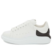 (WMNS) Alexander McQueen Oversized Sneaker 'White Black Heel' 650789WHZ4U9061