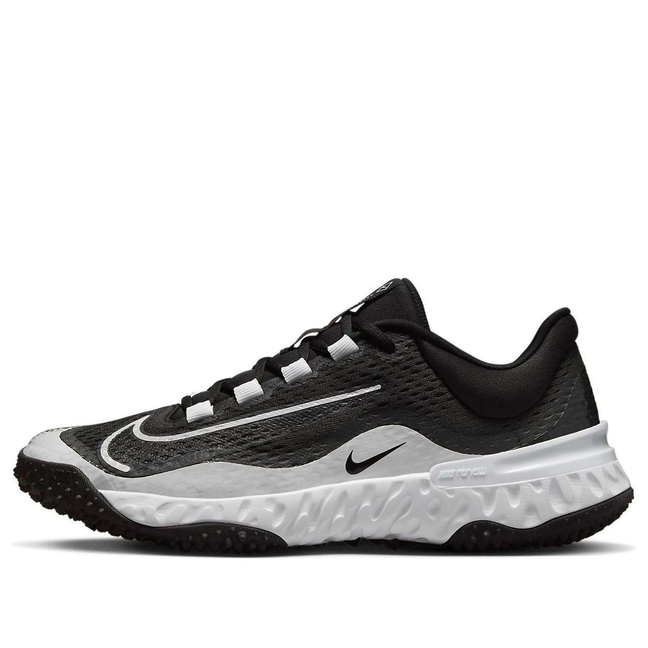 (WMNS) Nike Alpha Huarache Elite 4 TF 'Black Dark Smoke Grey' DV0496-010