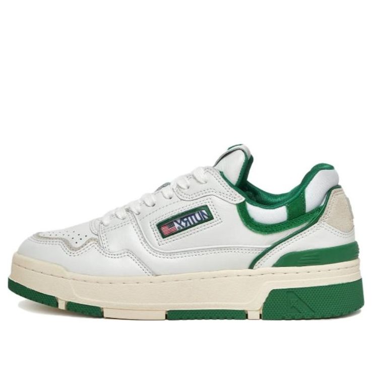 (WMNS) Autry CLC Leather Sneakers 'White Green' ROLW-MM09
