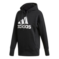 (WMNS) adidas Loose hooded Sports Stylish Black FM1044