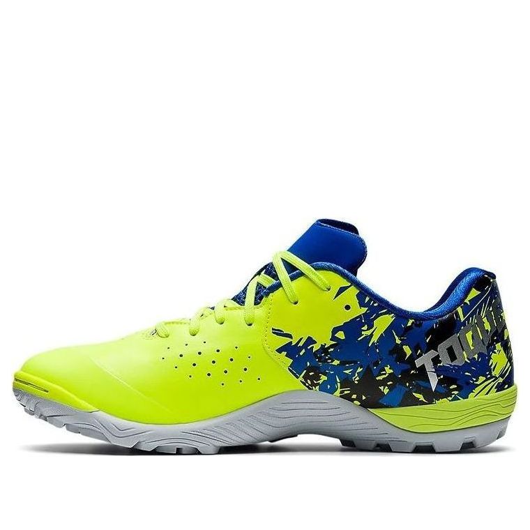 ASICS Unisex Toque 7 TF Turf Soccer Shoes Yellow/Blue 1113A025-751
