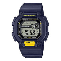 CASIO Quartz Waterproof Sports Analog Mens Blue Digital W-737H-2A