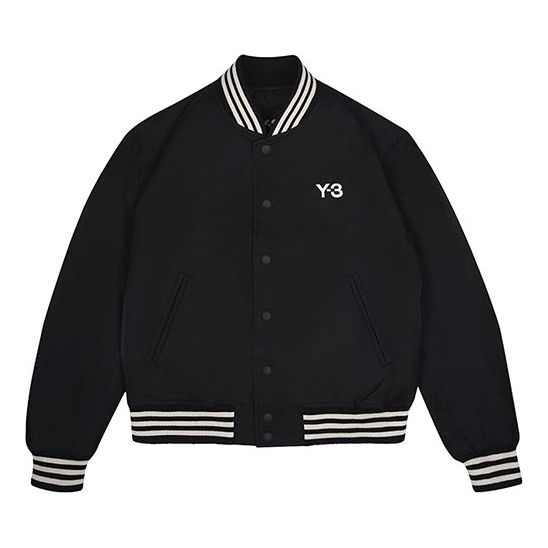 Y-3 Bomber Casual Long Sleeves Baseball Collar Jacket Unisex Black FP8930
