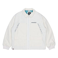 Converse New Year Series Logo Printing Lapel Sports Jacket Creamy White 10024149-A01