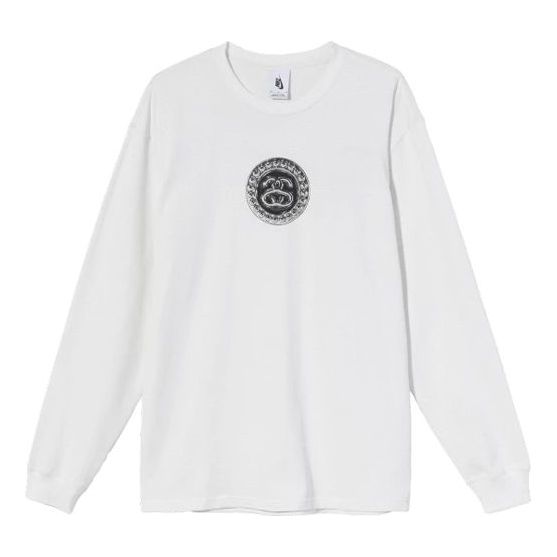 Men's Stussy x Nike Crossover Round Neck Pullover Long Sleeves US Edition White DD3344-121