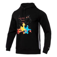 Men's adidas neo Cartoon Pattern Sports Pullover Black HD7296