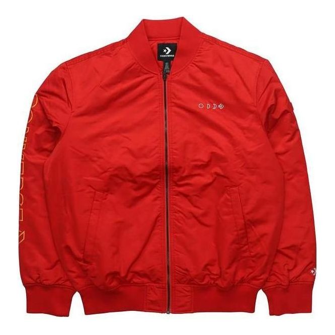 Converse Casual Sports Short Stand Collar Jacket 'Red' 10007503-A01