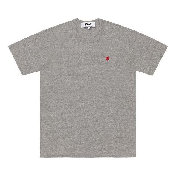 (WMNS) COMME des GARCONS PLAY FW25 PLAY Small Heart T-Shirt 'Grey' AZ-T305-051-1