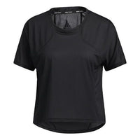 (WMNS) adidas SS21 Yoga Exercise Short Sleeve Black T-Shirt GP6791