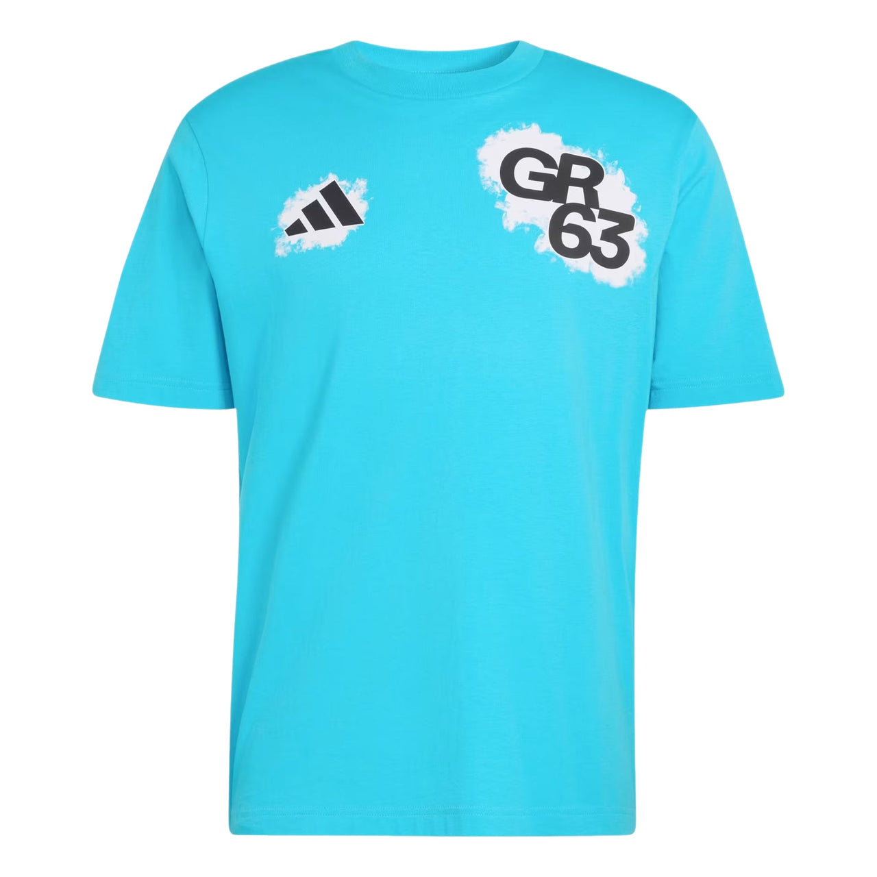 adidas x Mercedes AMG Petronas Formula 1 Team Name & Number T-Shirt Asia Sizing 'George Russell' KE7734