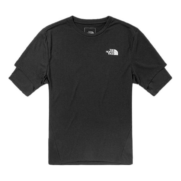Men's THE NORTH FACE Outdoor Breathable Short Sleeve Black 4NA6-JK3