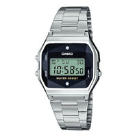CASIO Quartz Waterproof Unisex Mens Silver Digital A158WEAD-1EF