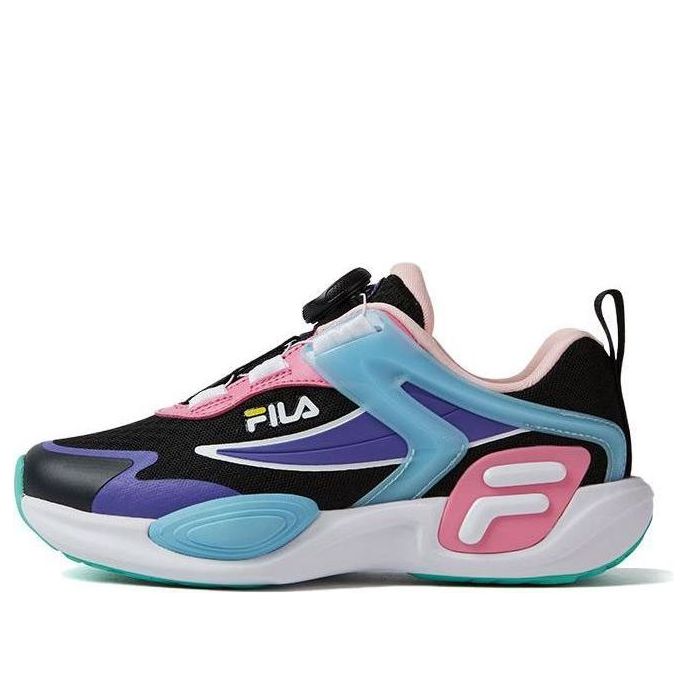 (GS) FILA Athletics Sport Shoes 'Black Purple Blue' K15B312403FNS