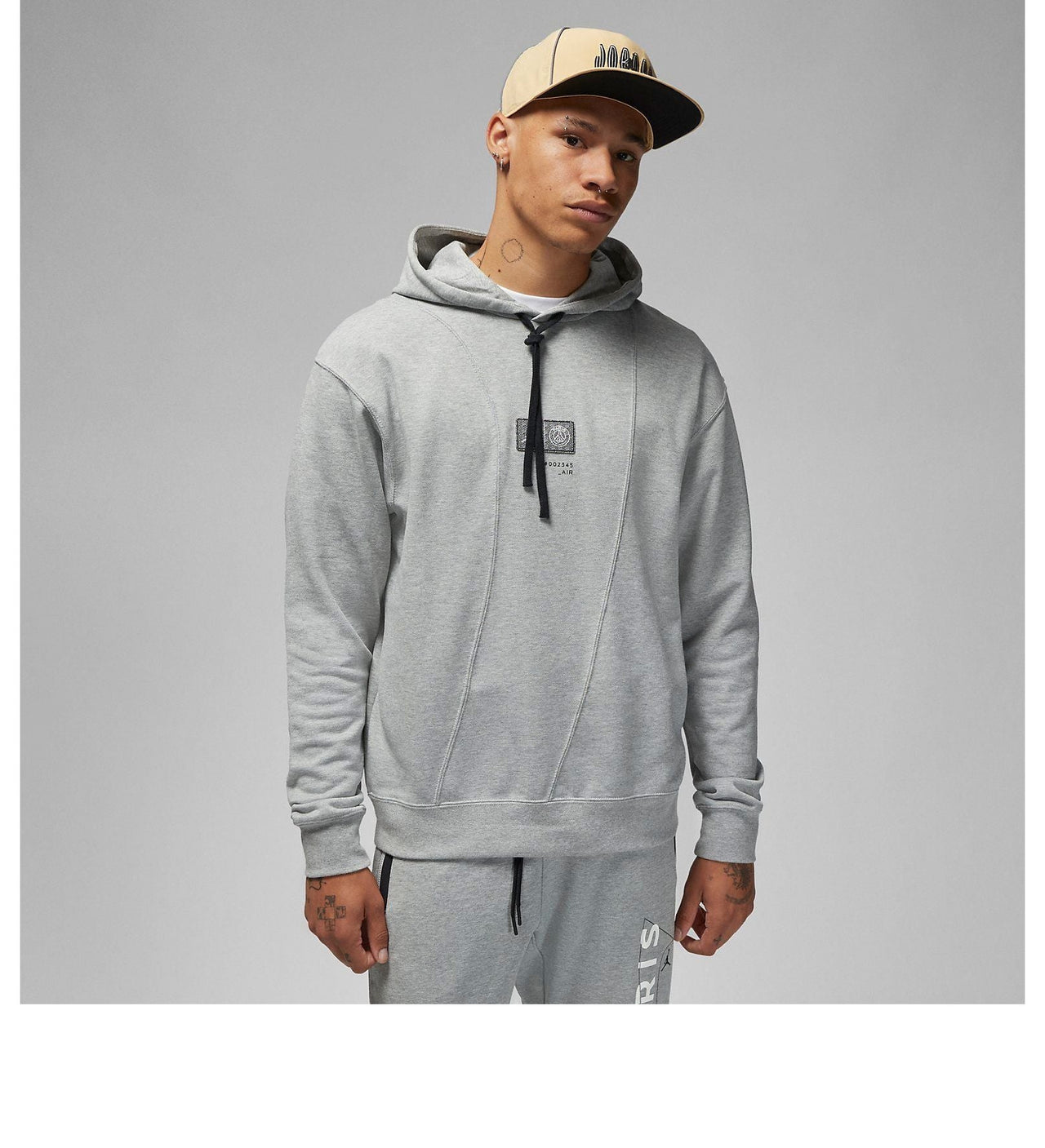 Nike Paris Saint-Germain Pullover Hoodie 'Dark Grey Heather' DM3096-063