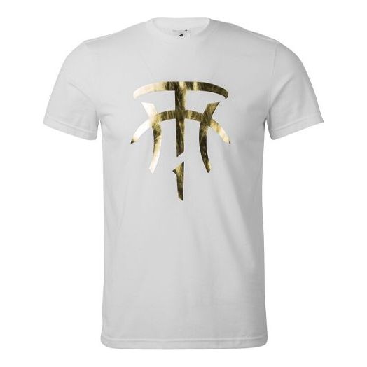 Men's adidas Basketball Sports White T-Shirt DU6714