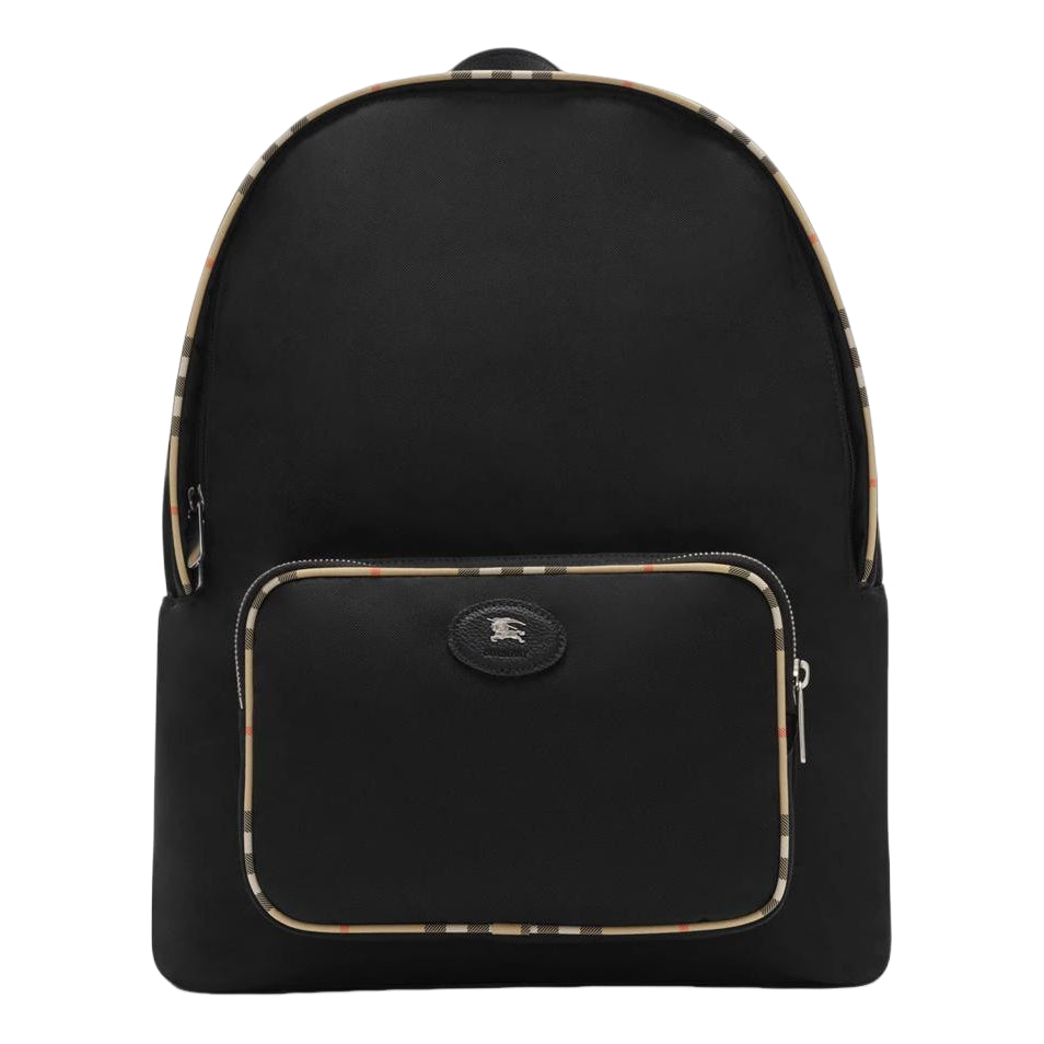 Burberry Check Trim Backpack 'Black' 81275751