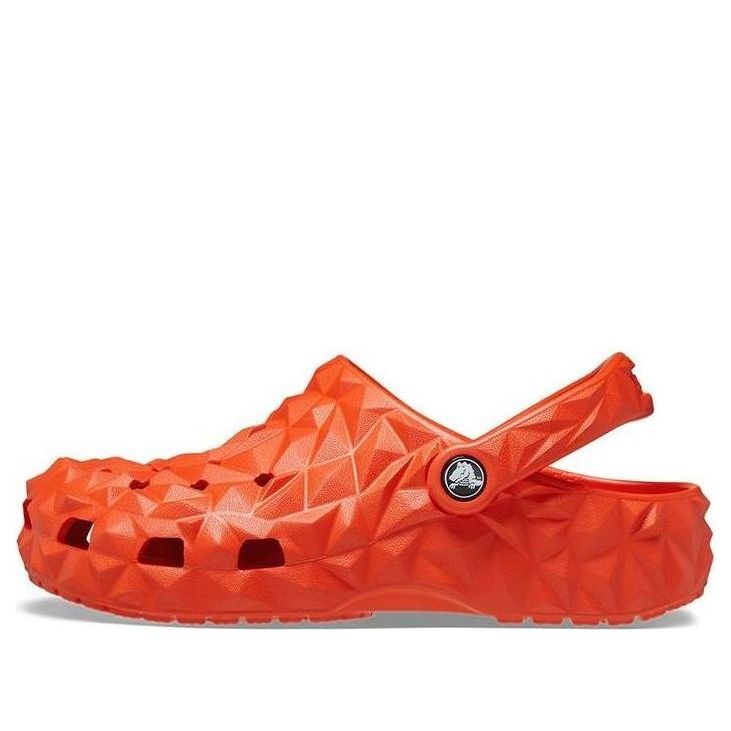 (WMNS) Crocs Classic Geometric Clogs 'Orange' 209563-84J