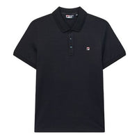 FILA Logo Embroidered Logo Short Sleeve Polo Shirt Navy Blue F11M028142F-NV