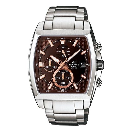 CASIO EDIFICE Mens SilverBrown Analog EFR-524D-5A2021