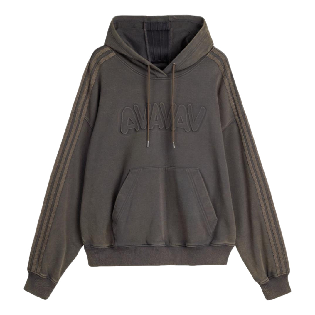 (WMNS) adidas x Avavav Shoulderless Hoodie Asia Sizing 'Carbon' KF4970