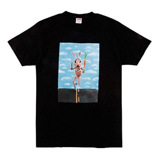 Supreme SS17 x Mike Hill Runner Tee Crossover Pattern Printing Short Sleeve Unisex Black SUP-SS18-747